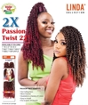 PASSION TWIST 2X 22 INCHES - (2 BUNDLES/PACK) - LINDA COLLECTION - SB-BE-2XPT22