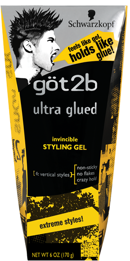 GOT2B GEL [ULTRA GLUED/BLACK] 6 OZ