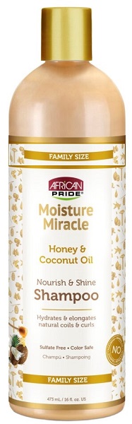 AFRICAN PRIDE MIRACLE HONEY &amp; COCONUT OIL SHAMPOO 16 OZ