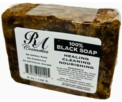 100% BLACK SOAP BAR 5 OZ