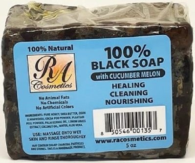 100% BLACK SOAP W/ CUCUMBER MELON 5 OZ