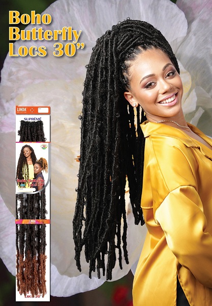 BOHO BUTTERFLY LOCS 30 INCHES - LINDA COLLECTION