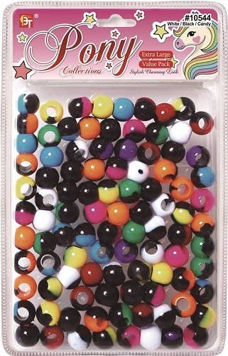 EXTRA LARGE TWO TONE ROUND BEADS VALUE PACK 