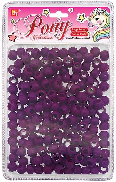 LARGE ROUND BEADS VALUE PACK (PURPLE) 
