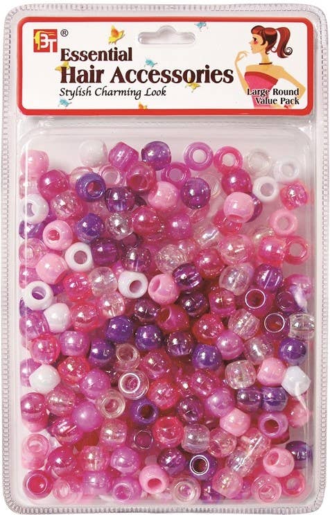 LARGE ROUND BEADS VALUE PACK (PINK ASSORTED) 