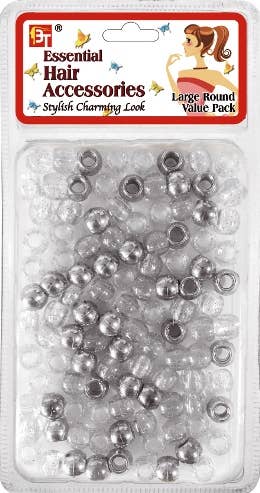 LARGE ROUND GALACTIC BEADS VALUE PACK (GSILVER) 