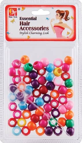 ROUND BEADS<BR> LARGE - HALLOOWEEN COLOR ASSORTED 