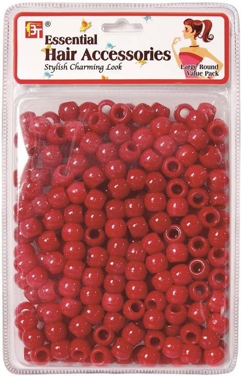 LARGE ROUND BEADS VALUE PACK (RED) 