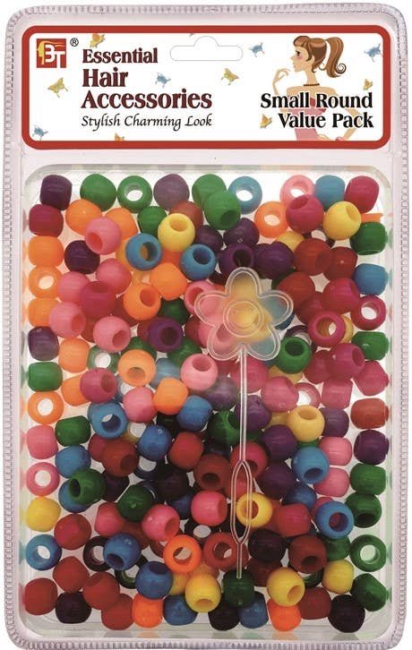 LARGE ROUND BEADS VALUE PACK (HALLOWEEN COLOR ASSORTED) 