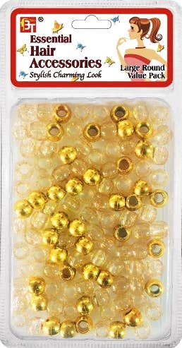 LARGE ROUND GALACTIC BEADS VALUE PACK (GGOLD) 