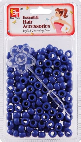 ROUND BEADS<BR> SMALL - BLUE 