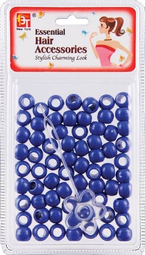 ROUND BEADS<BR> LARGE - BLUE 
